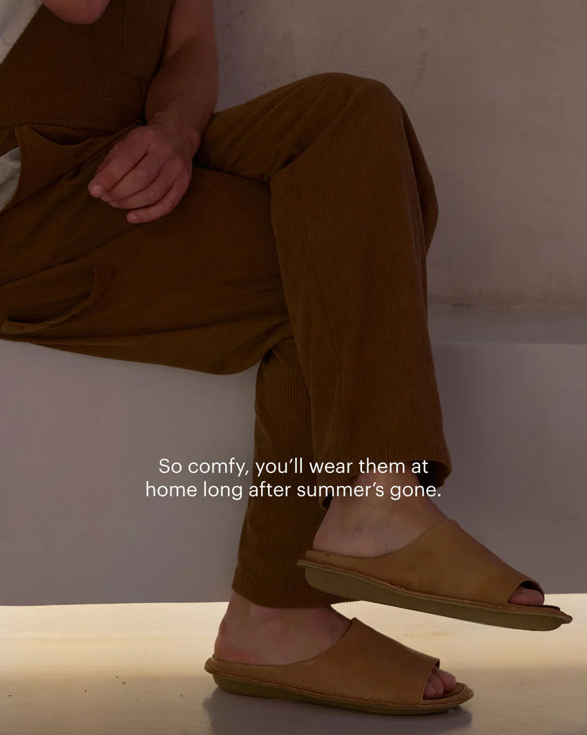 SAINT TROPEZ Leather Fawn Tan